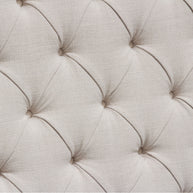 Gray Upholstered Button Tufted Velvet Bed