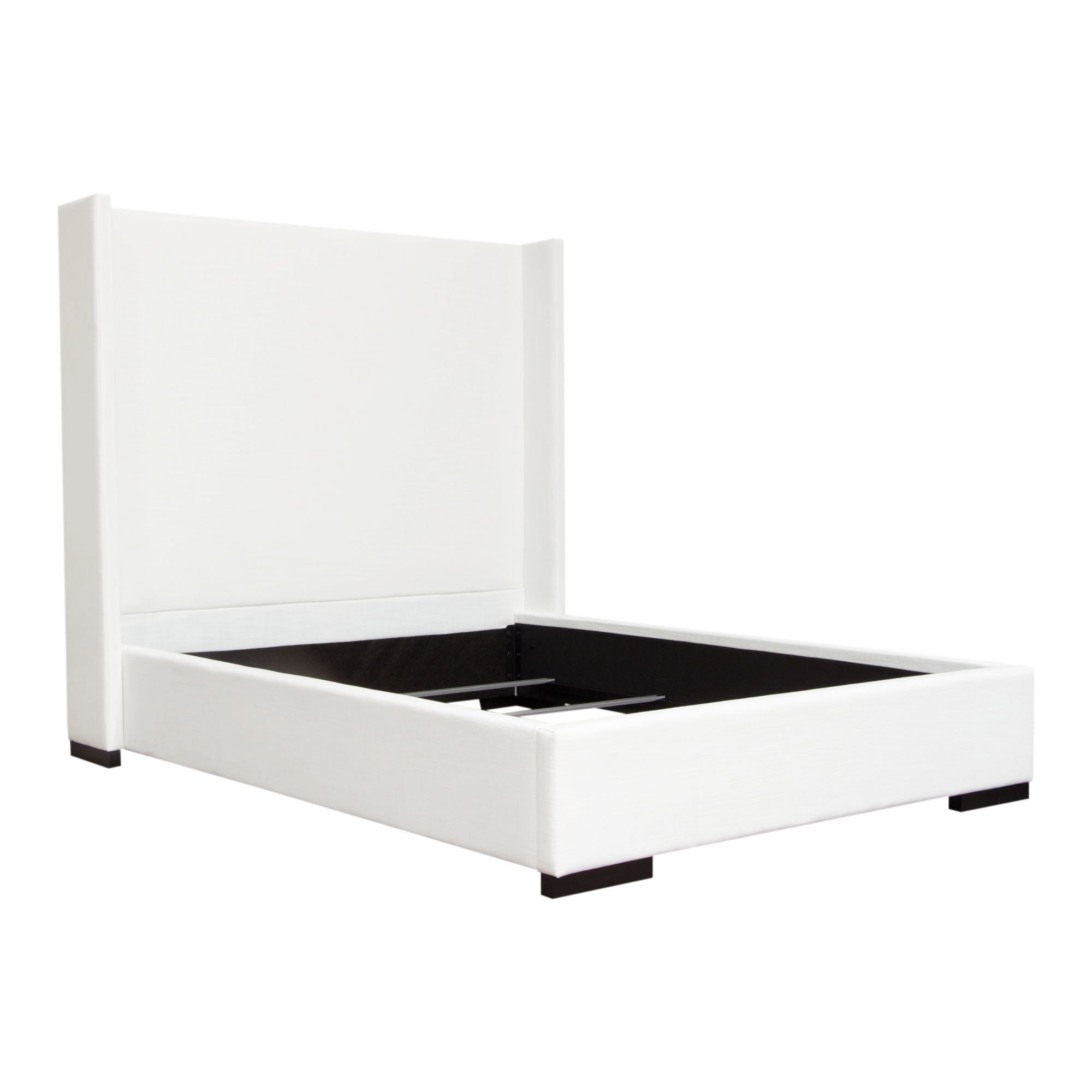 Contemporary White Linen Bedframe