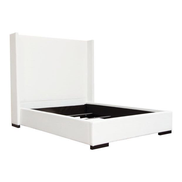 Contemporary White Linen Bedframe