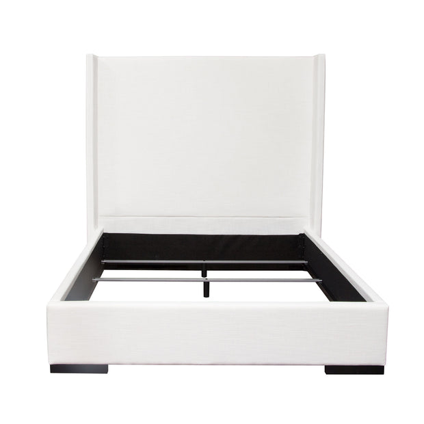 Contemporary White Linen Bedframe