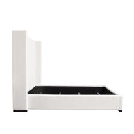 Contemporary White Linen Bedframe