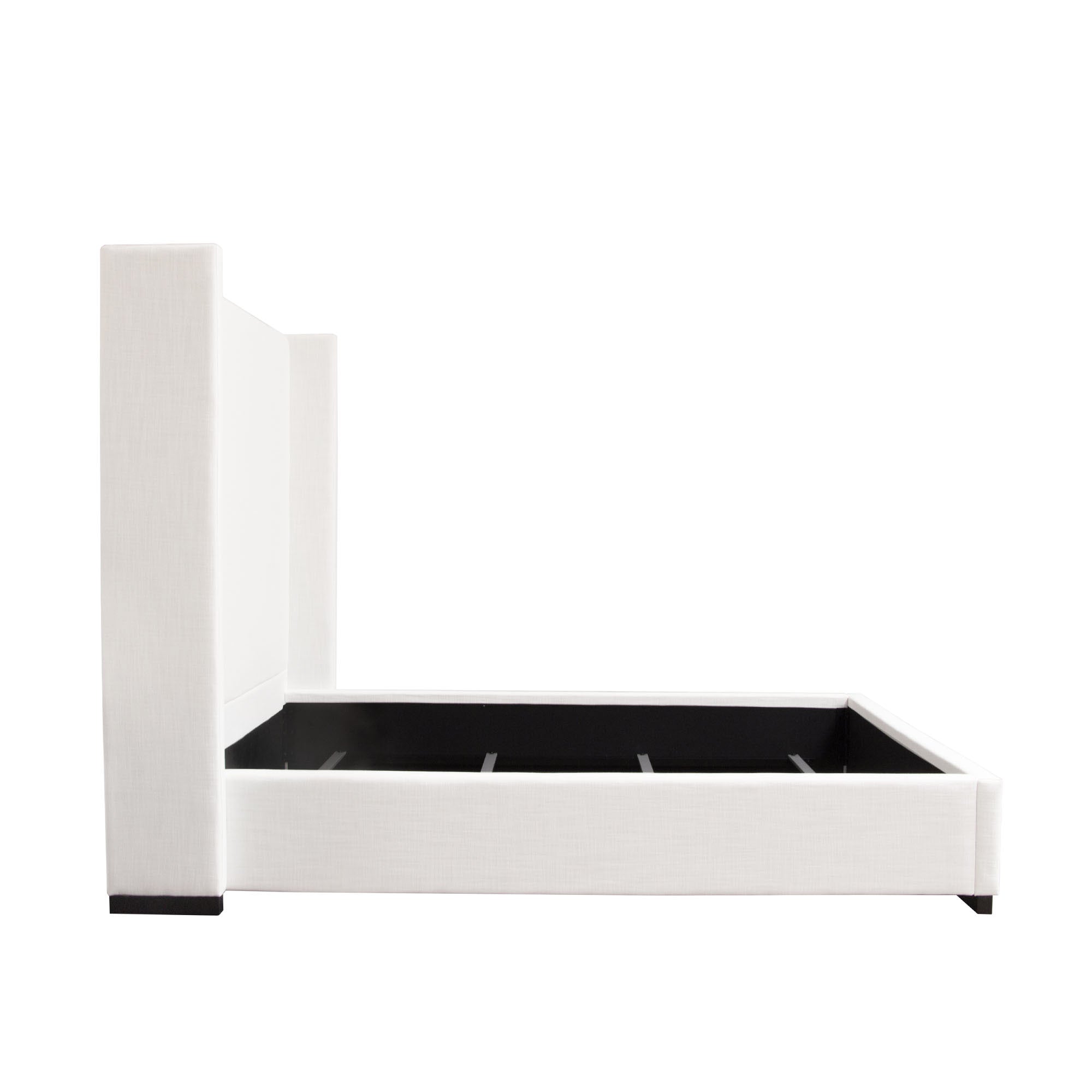 Contemporary White Linen Bedframe