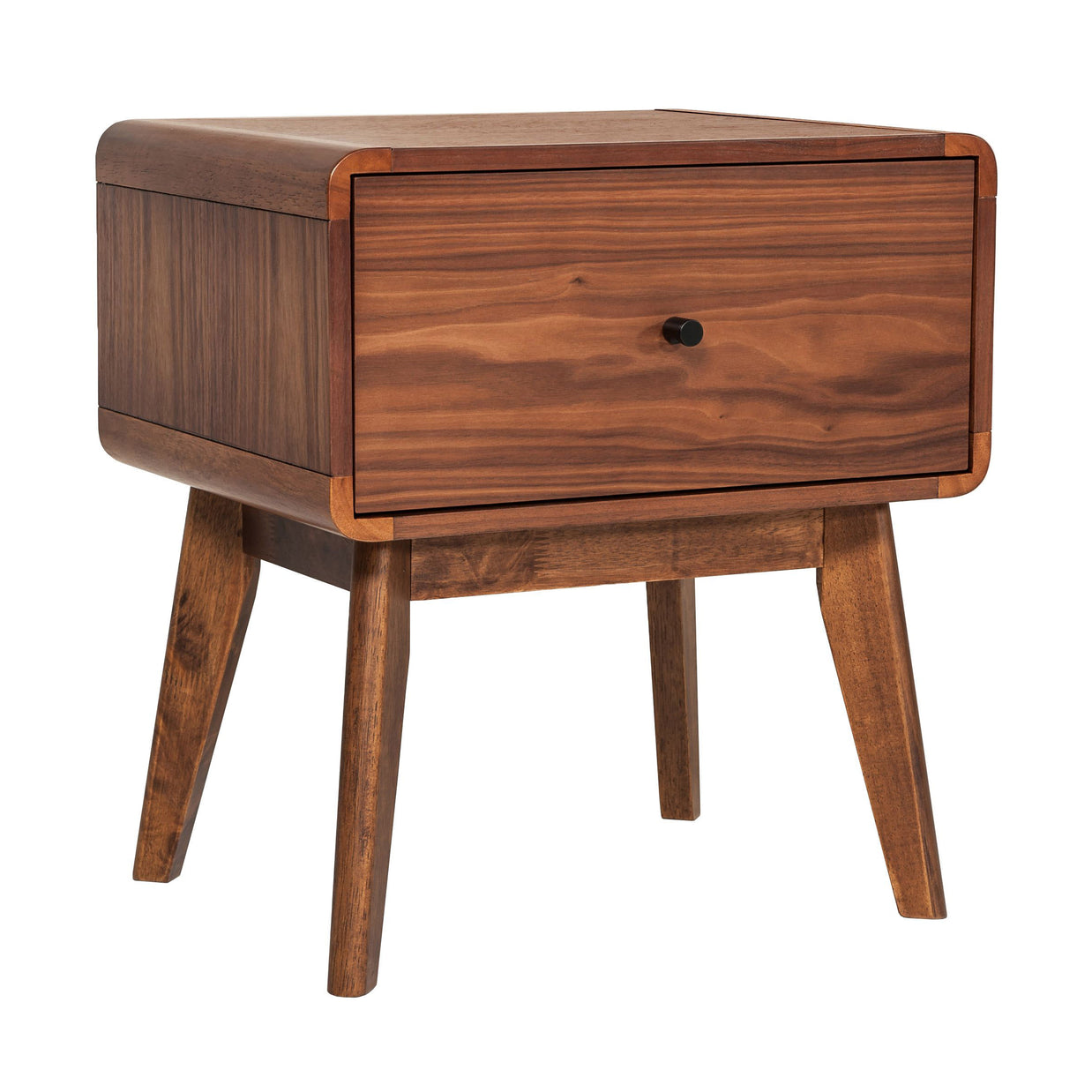 Mid-Century Walnut Nightstand