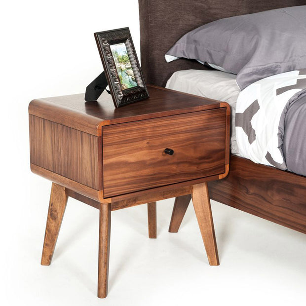 Mid-Century Walnut Nightstand