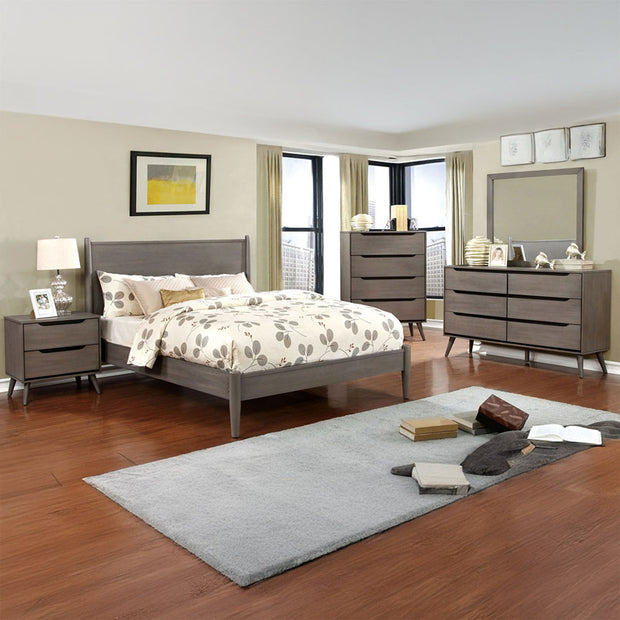 Mid-Century Style 5 PC Bedroom Set