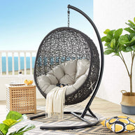 Rattan Swing Lounge Chair