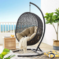 Rattan Swing Lounge Chair