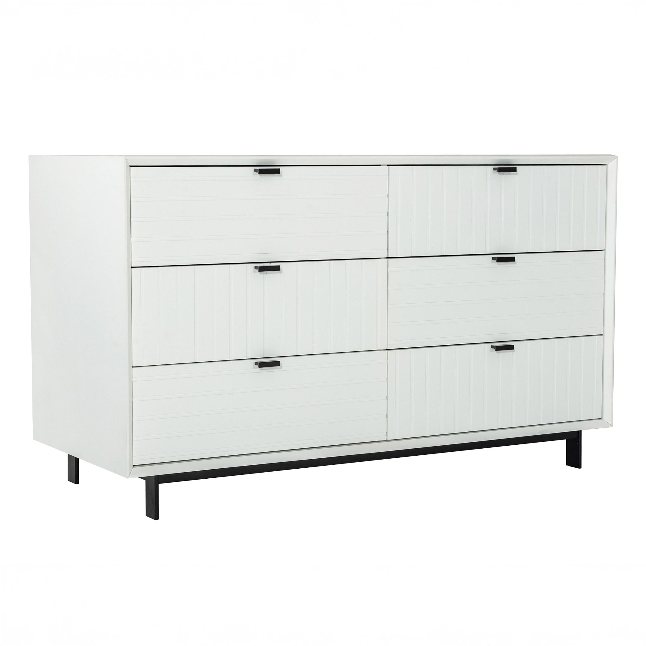 Contemporary White matte Dresser