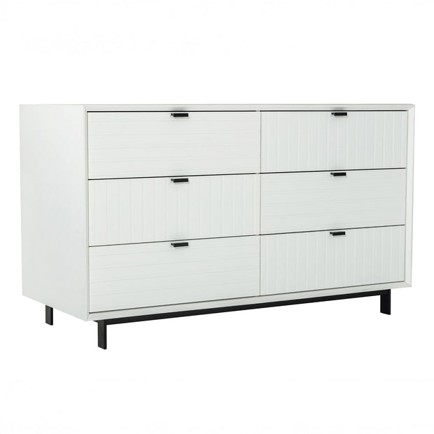 Contemporary White matte Dresser