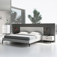 Contemporary White matte Nightstand