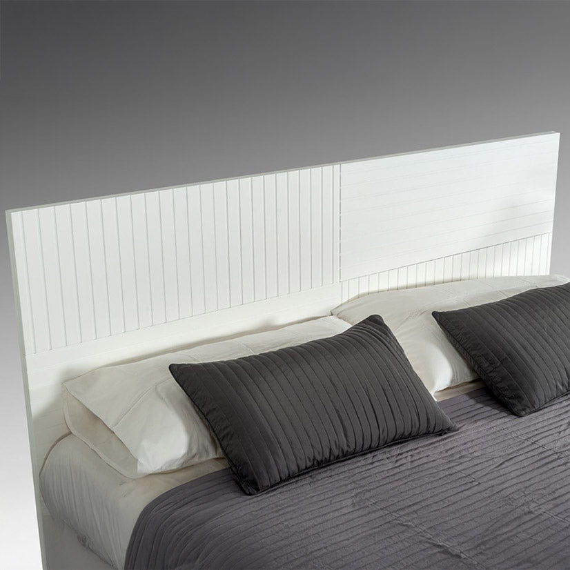 Contemporary White Matte Bed Frame