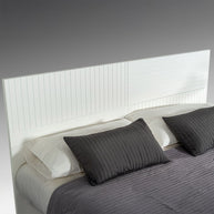 Contemporary White Matte Bed Frame