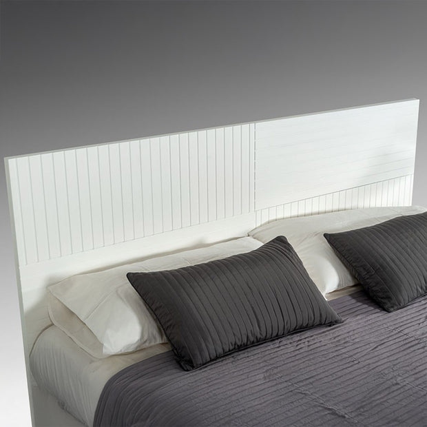 Contemporary White Matte Bed Frame