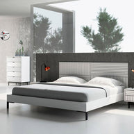 Contemporary White Matte Bed Frame