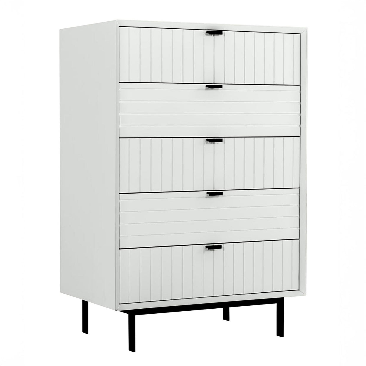 Contemporary White matte Chest of Drawers