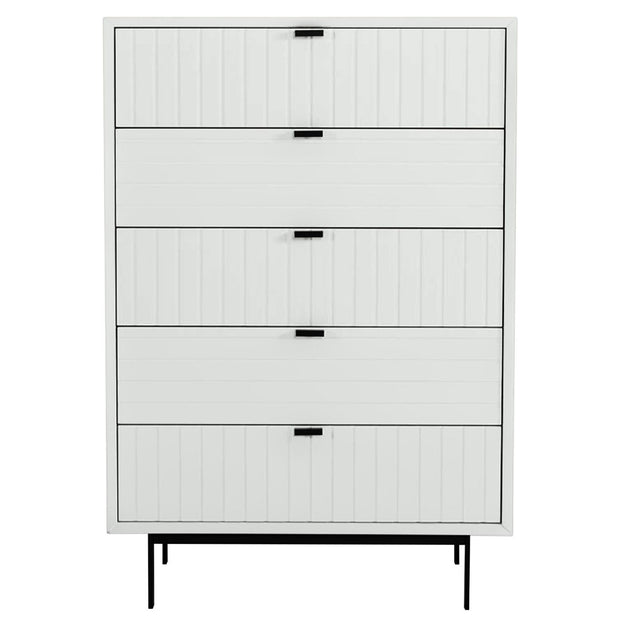 Contemporary White matte Chest of Drawers