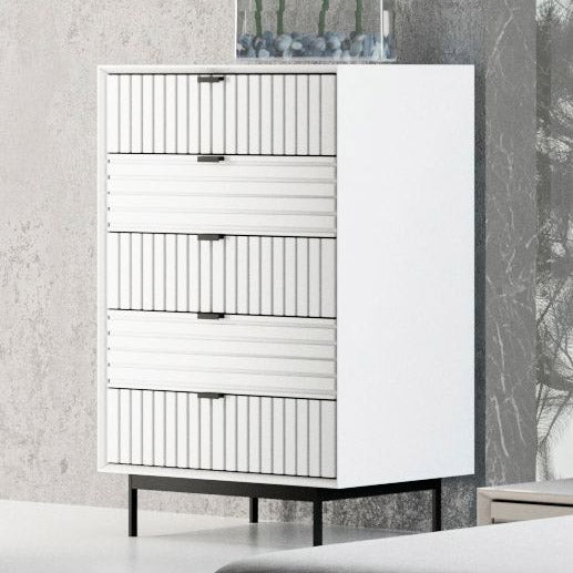 Contemporary White matte Chest of Drawers