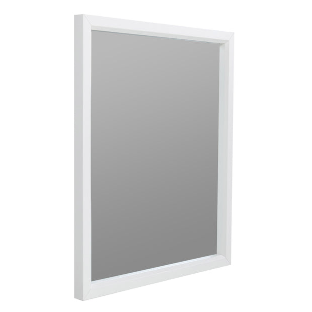 Contemporary White matte Dresser Mirror