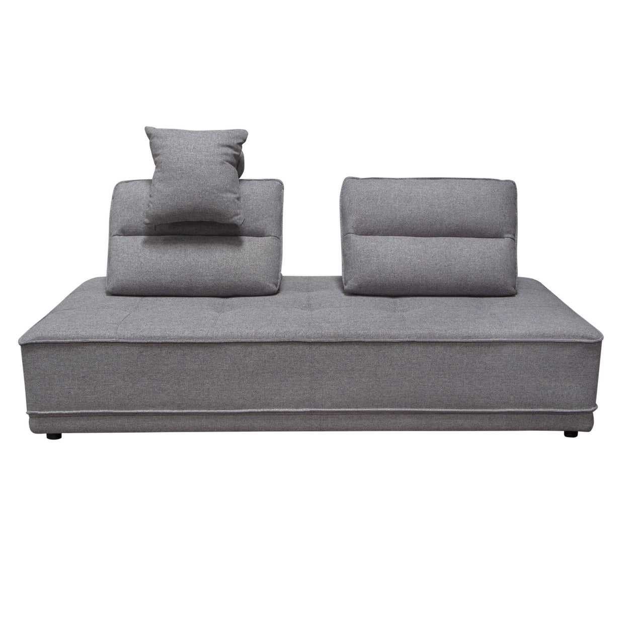 Tufted Gray Lounger