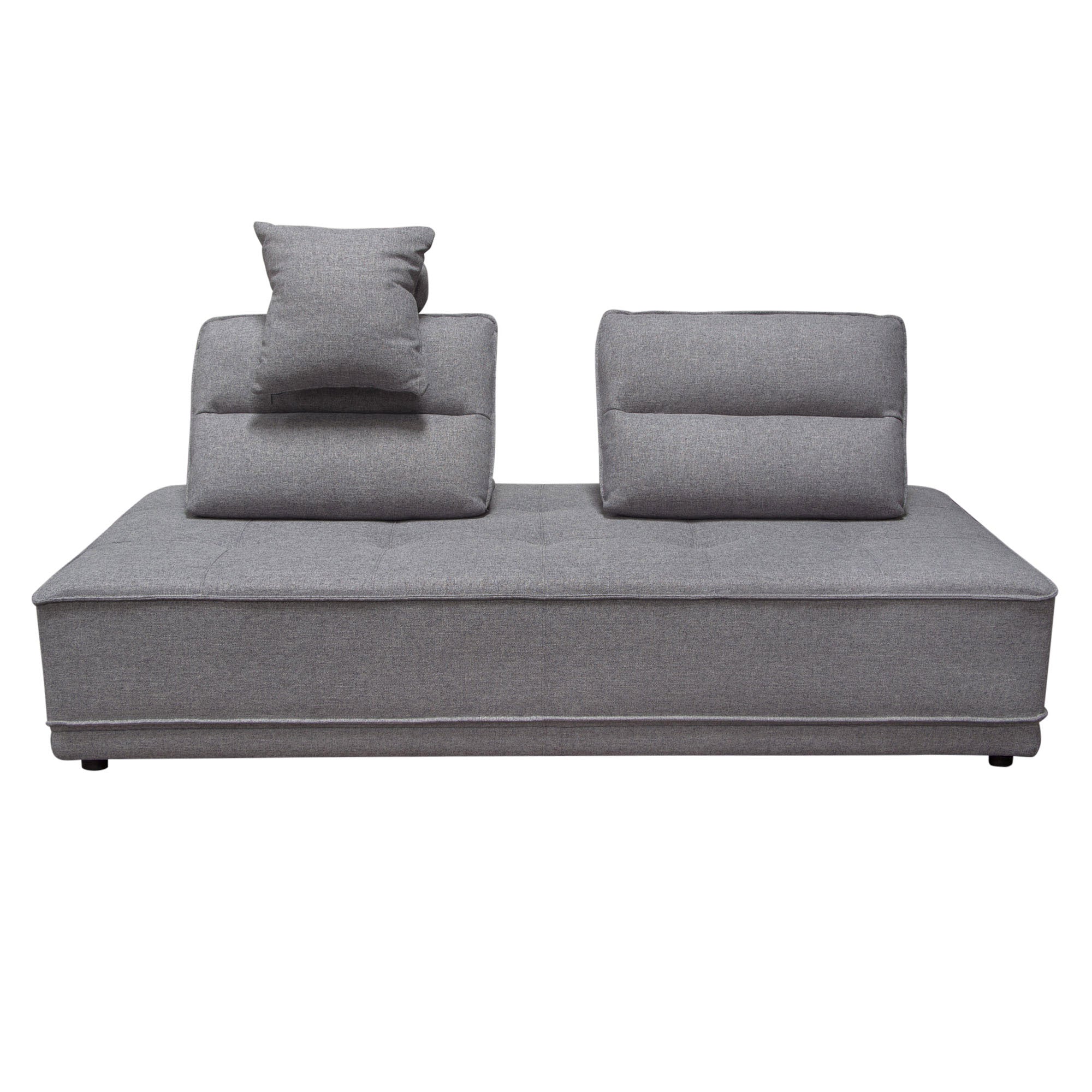 Tufted Gray Lounger