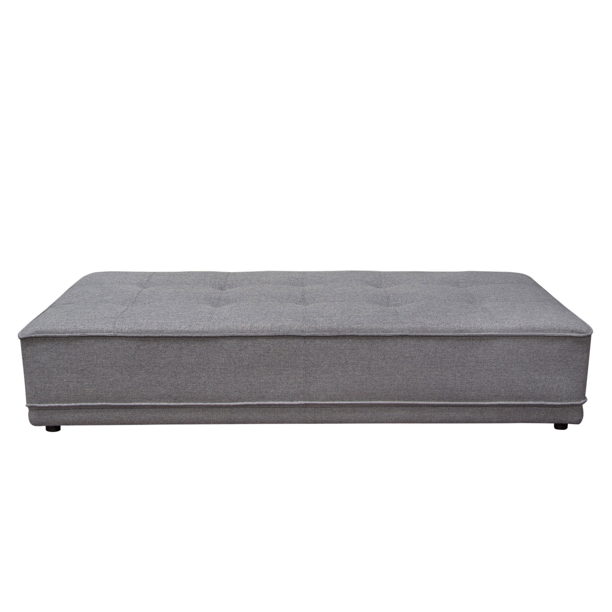 Tufted Gray Lounger