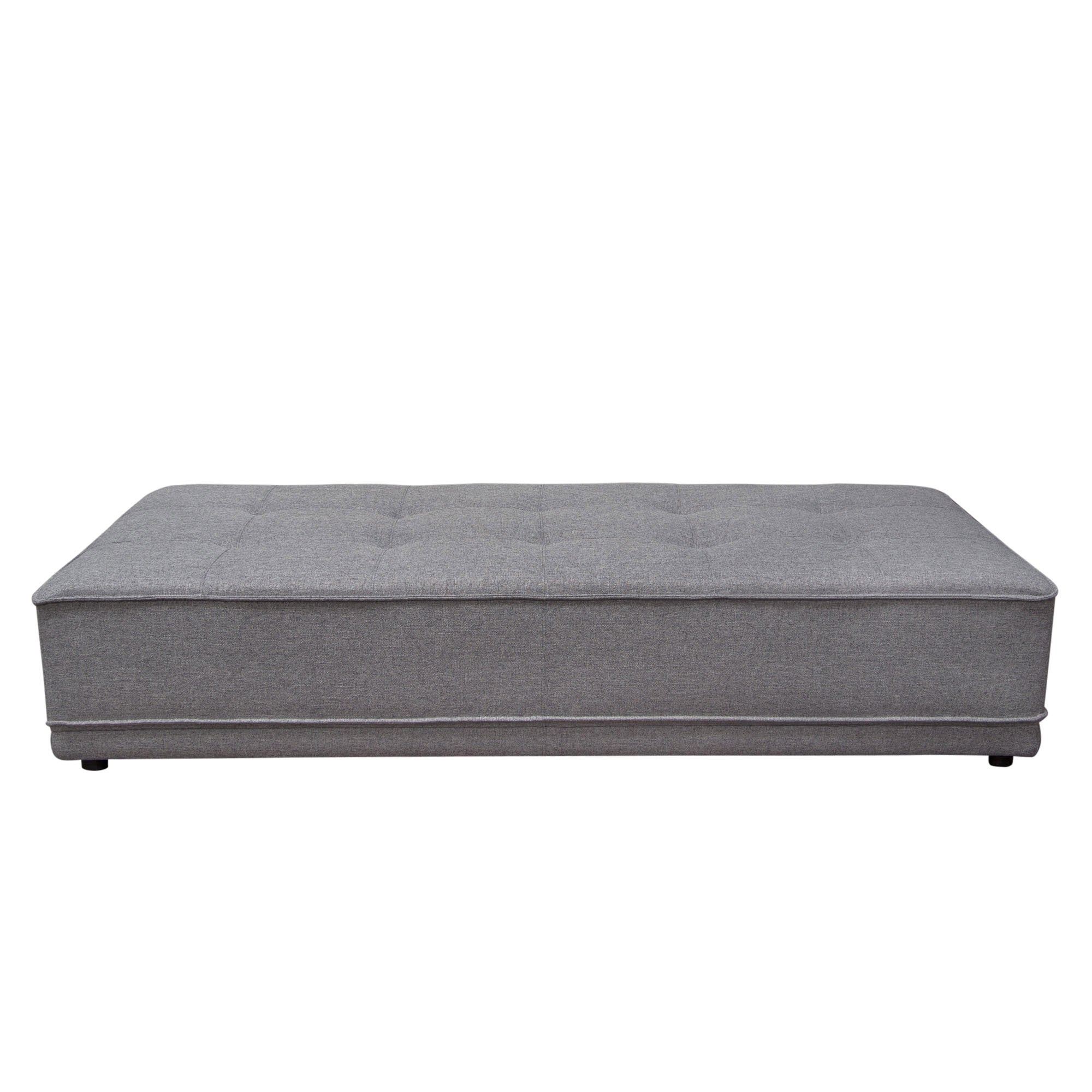Tufted Gray Lounger