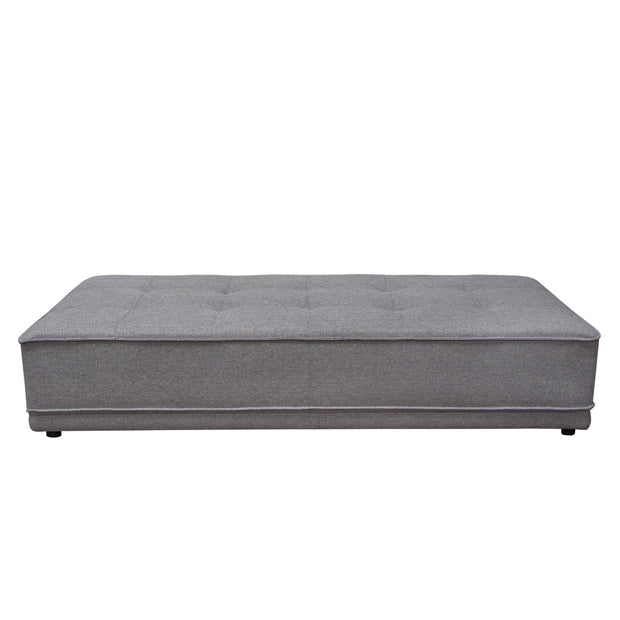 Tufted Gray Lounger