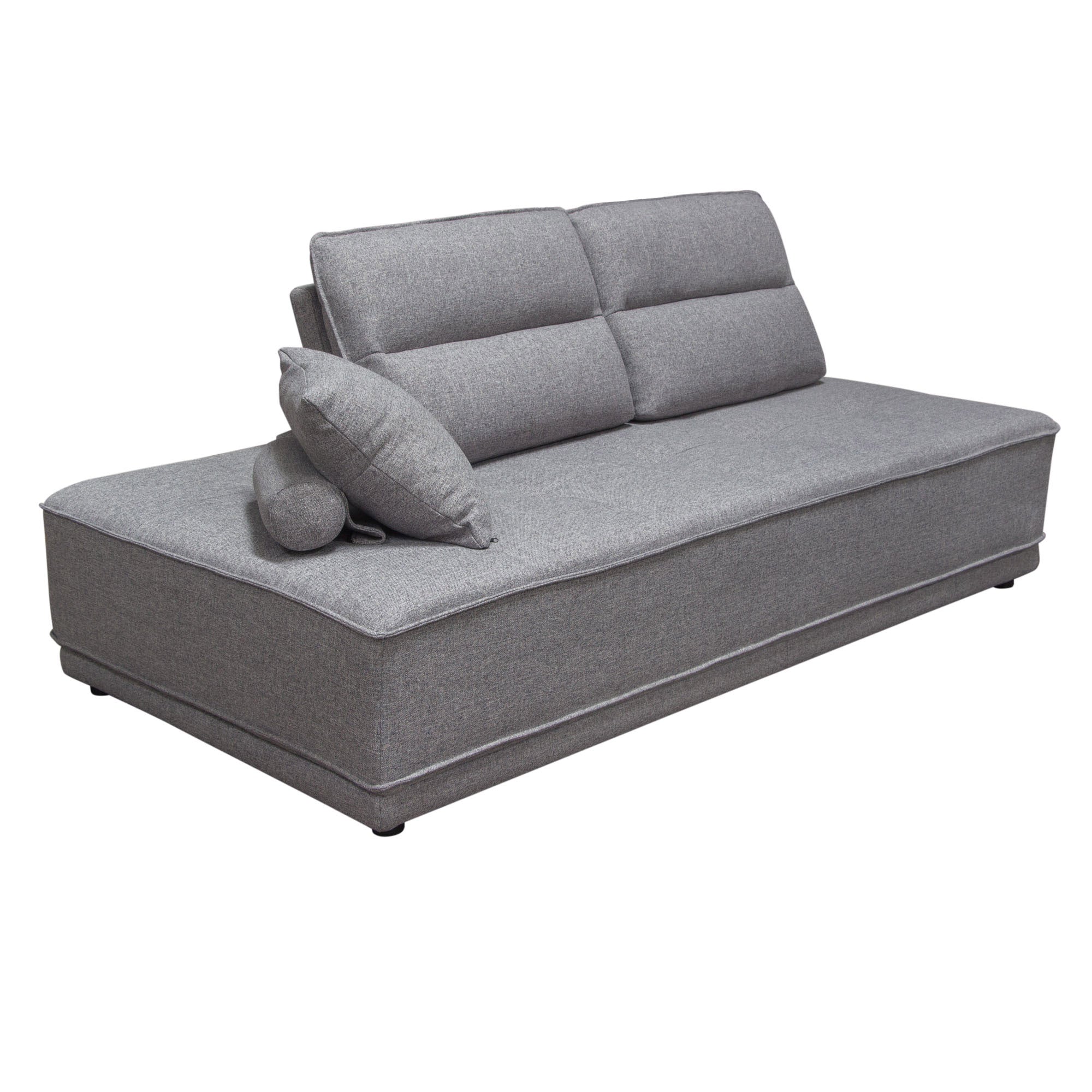 Tufted Gray Lounger