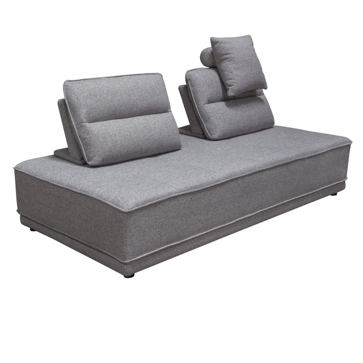 Tufted Gray Lounger