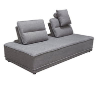 Tufted Gray Lounger