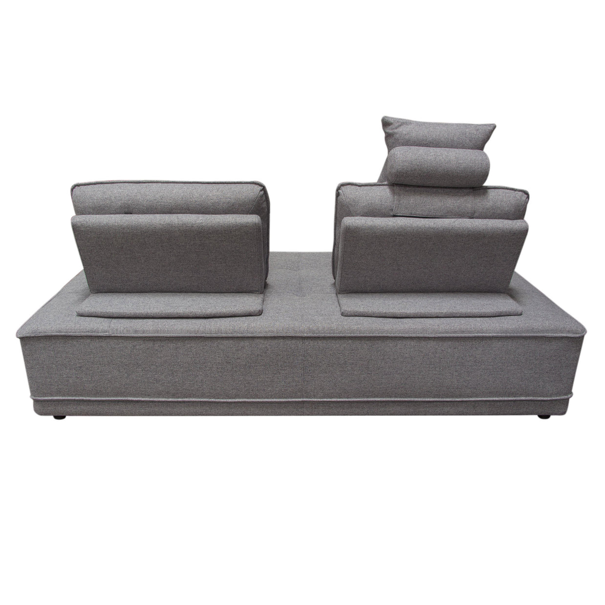 Tufted Gray Lounger