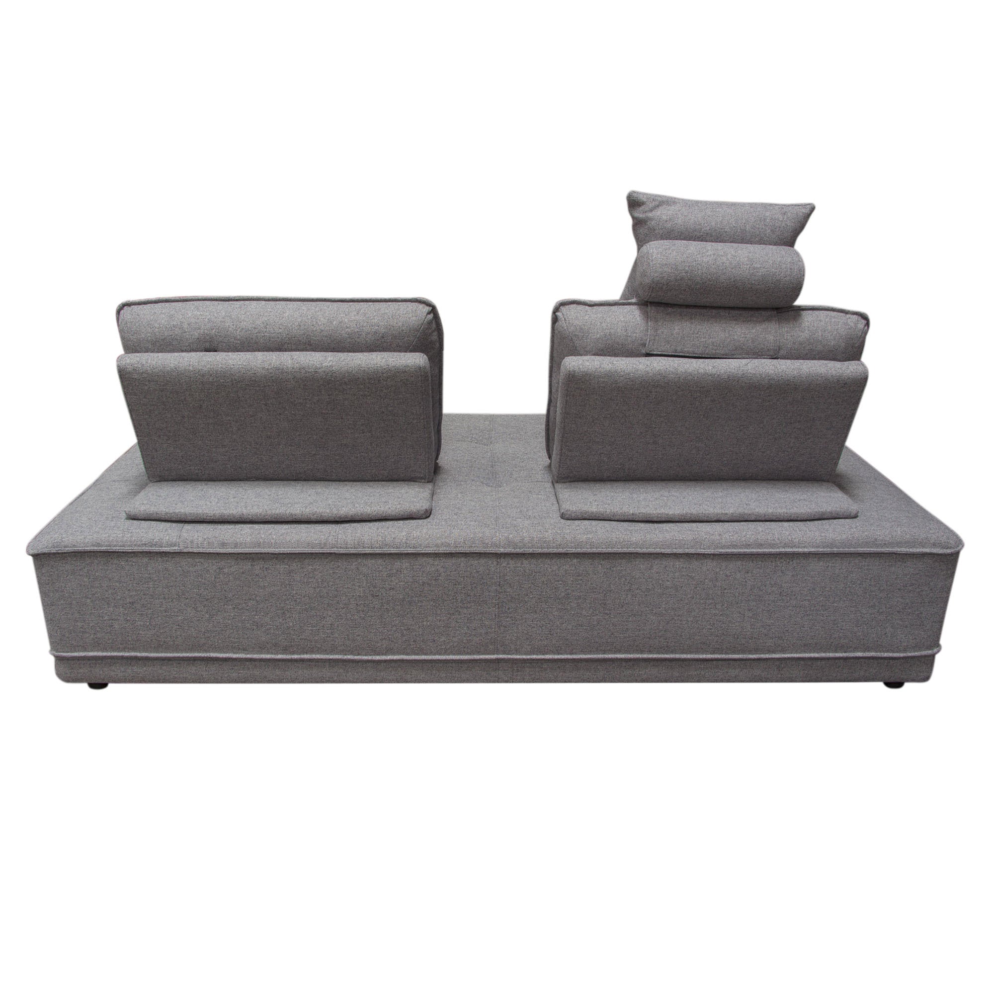 Tufted Gray Lounger