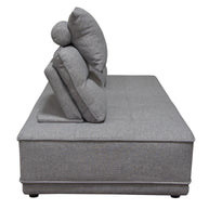Tufted Gray Lounger