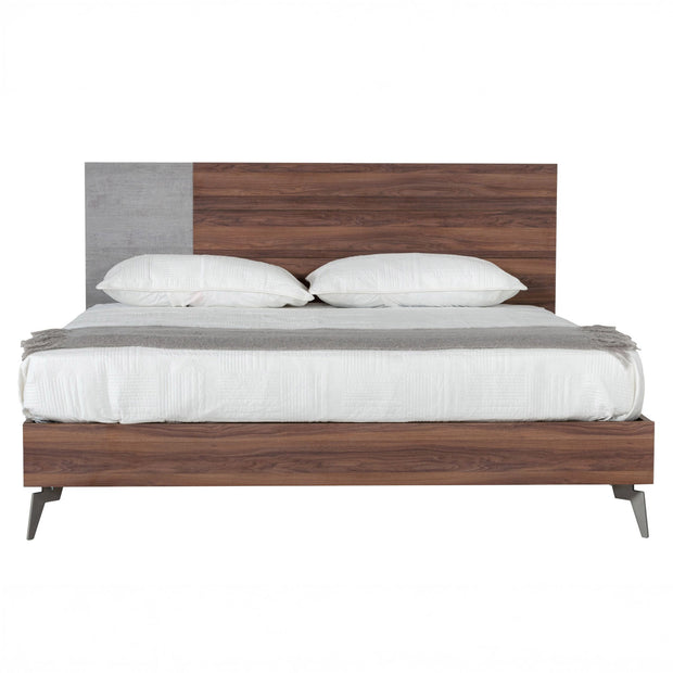 Faux Concrete Mid-Century Bed frame