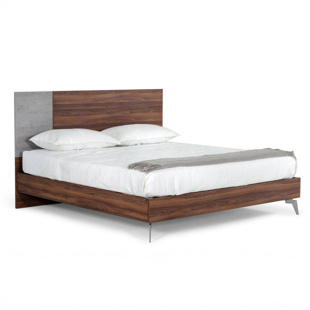 Faux Concrete Mid-Century Bed frame