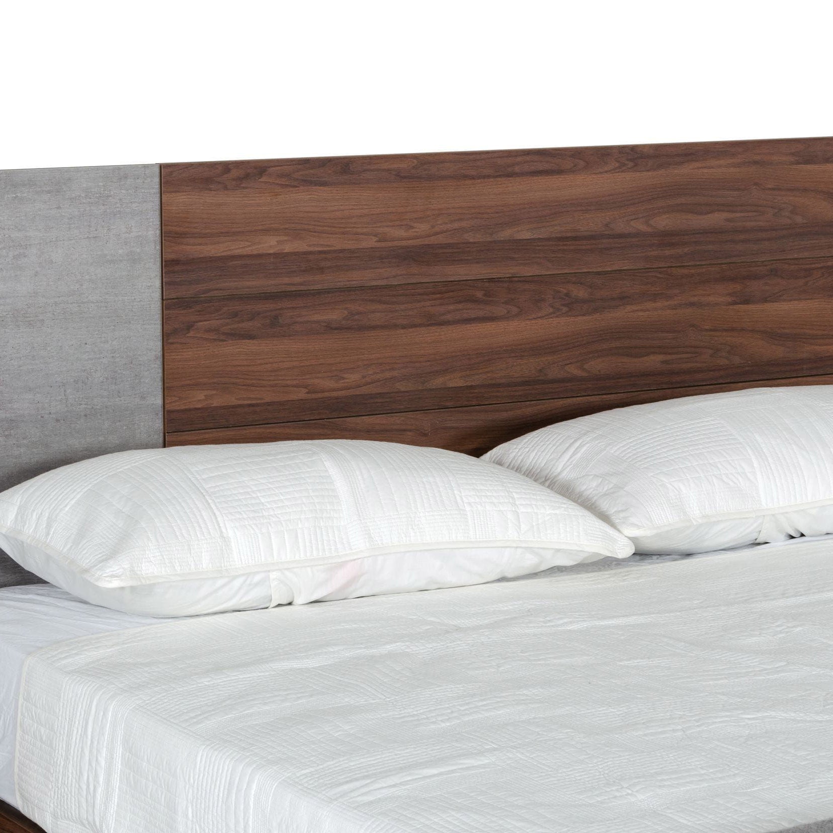 Faux Concrete Mid-Century Bed frame