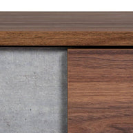 Faux Concrete Mid-Century Nightstand