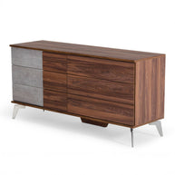 Faux Concrete Mid-Century Dresser