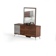 Faux Concrete Mid-Century Dresser