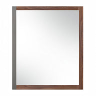 Faux Concrete & Walnut Dresser Mirror