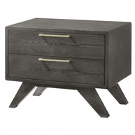 Gray Mid-Century Nightstand