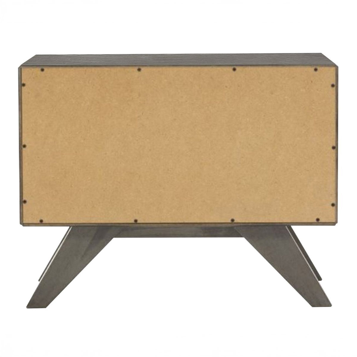 Gray Mid-Century Nightstand
