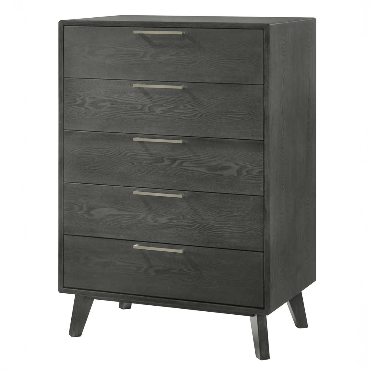 Gray Mid-Century Chest of Drawers