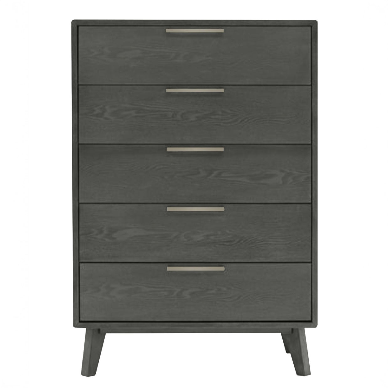 Gray Mid-Century Chest of Drawers