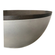 Concrete & Oak Drum Base Coffee Table