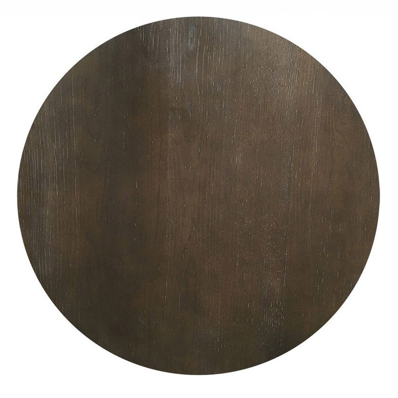 Concrete & Oak Drum Base Coffee Table