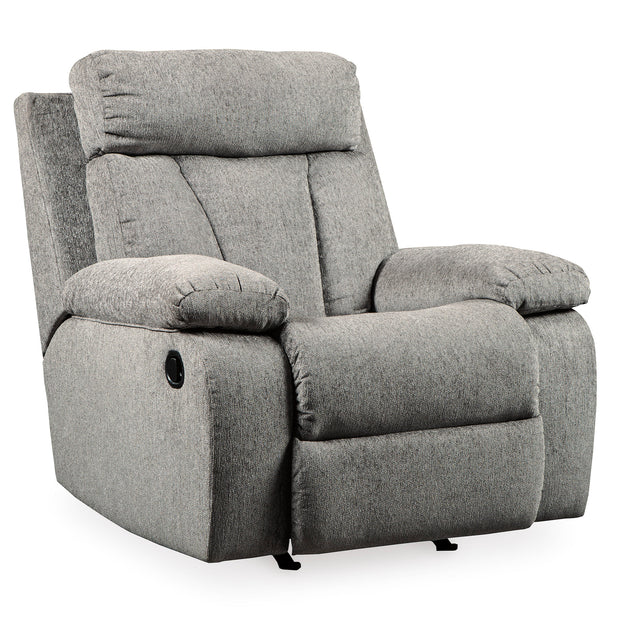 Modern Gray Rocker Recliner