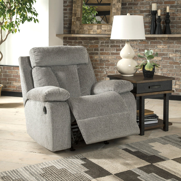 Modern Gray Rocker Recliner