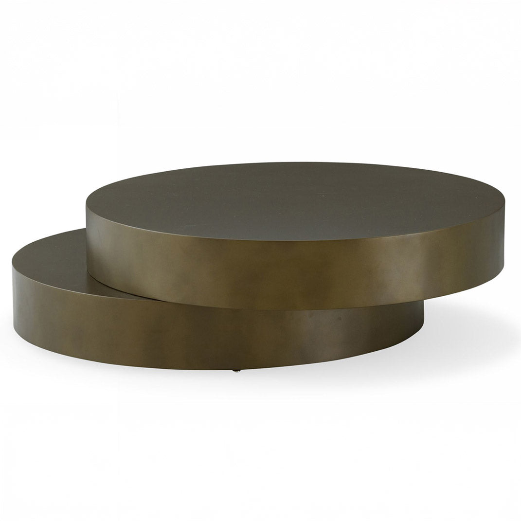 Round Bronze Coffee Table