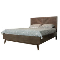 Mid-Century Dark Acacia Bedframe